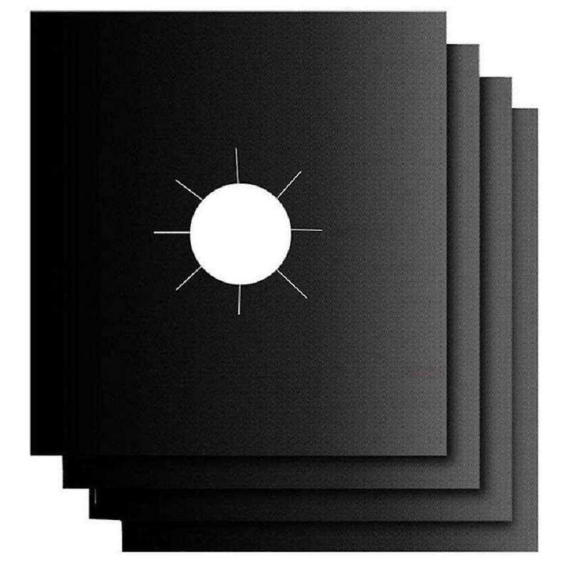 4 Reusable Stove Cover, Non-stick Burner Lining Pad for Gas Stove