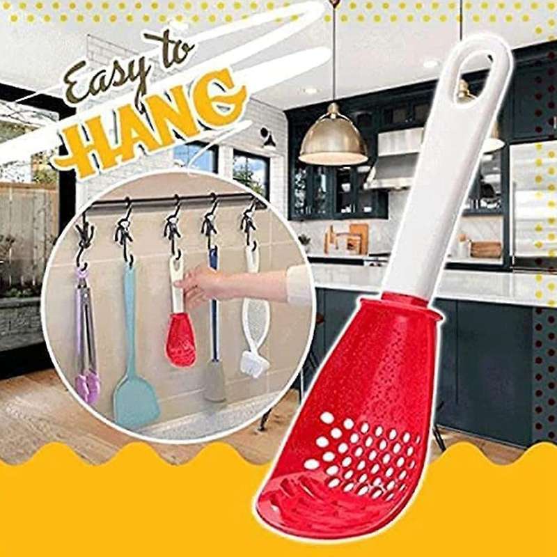 Cooking Spoon, for Draining, Mashing, Grinding, Garlic Press 4pcs