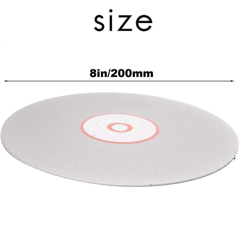 180 Grit 8-inch Outer Dia Diamond Coated Grinding Polishing Disc