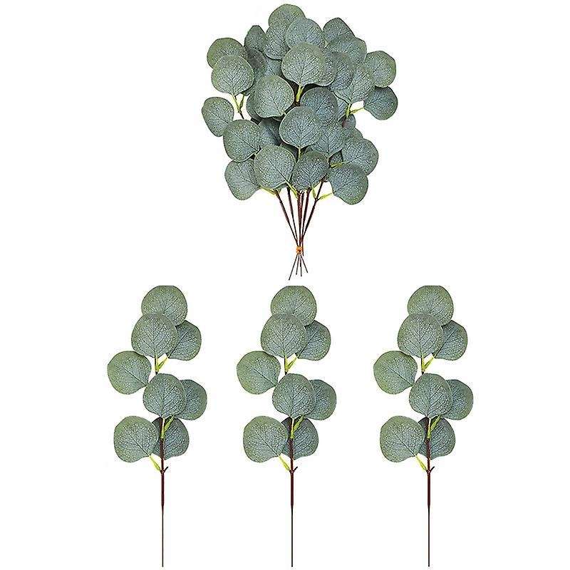 10pcs Artificial Eucalyptus Leaves Stems, for Farmhouse Party Decor