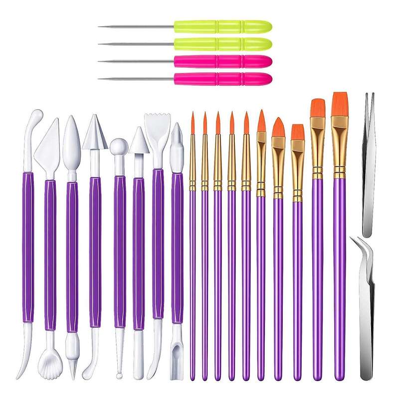 24pcs Cookie Decorating Kit Fondant Cake Decorating Tool Include