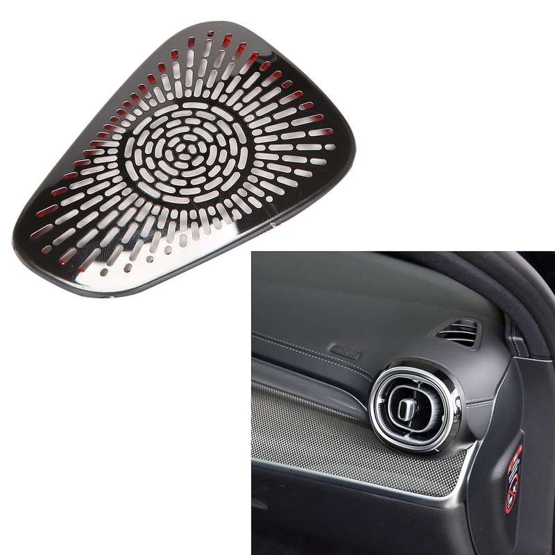 Car Dashboard Horn Cover Center Console Speaker Cover Trim Black