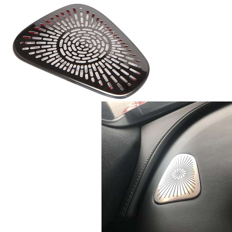 Car Dashboard Horn Cover Center Console Speaker Cover Trim Black