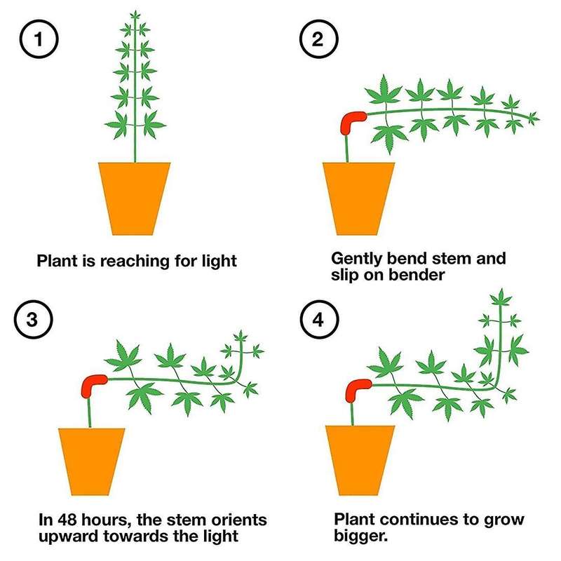 Hmg 90 Degree Plant Bender (35 Pack) for Low Stress Training (lst)