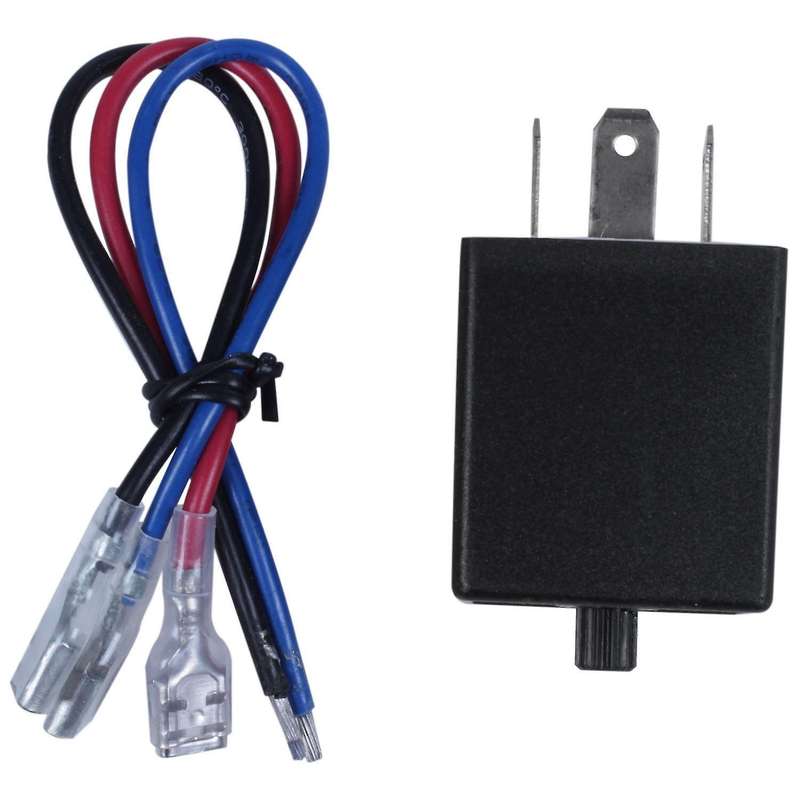 Motorcycle 3 Pin Adjustable Flasher Relay for Car Turn Signal Light