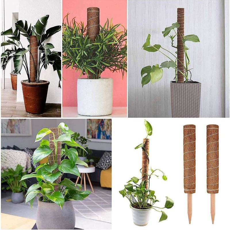 14 Pcs Moss Pole Set - 16 Inch Coir Totem Plant Support