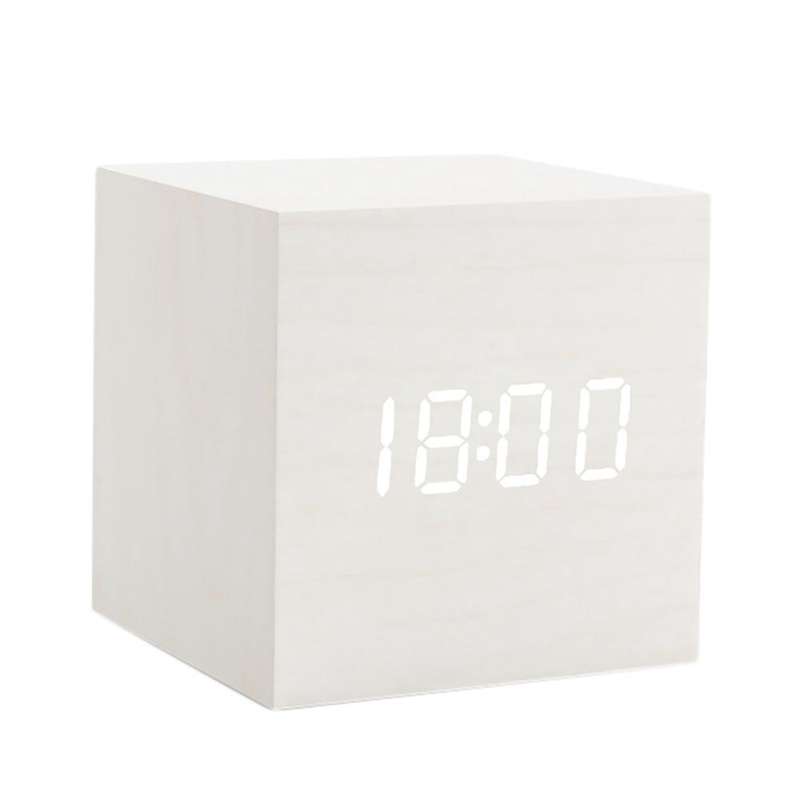 Led Alarm Clocks Usb/aaa Powered Clocks Table Clock White