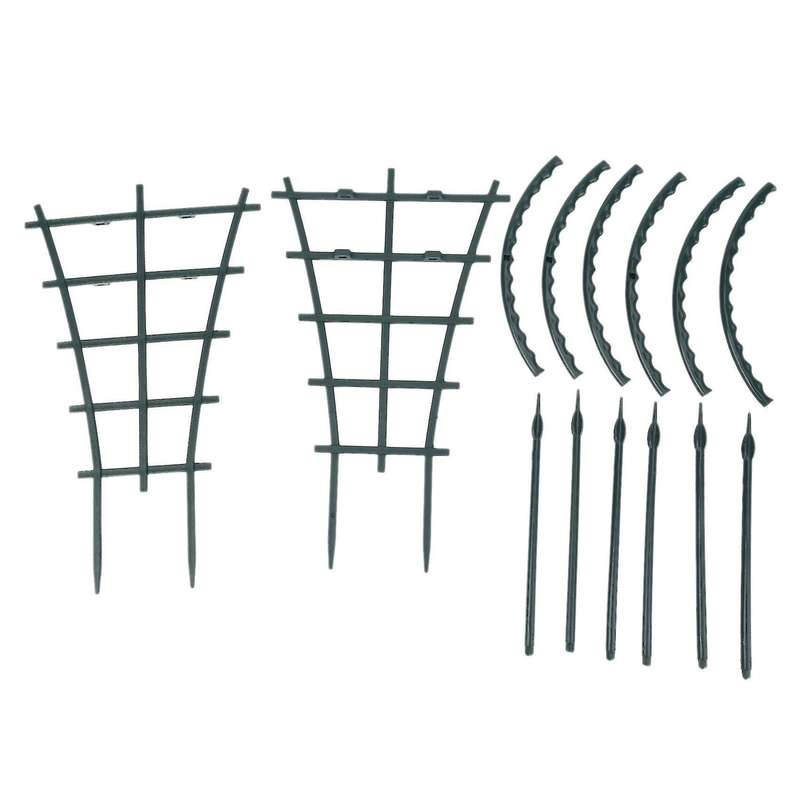 4pcs Garden Plant Climbing Trellis with 6pcs Arcuated Supports Stakes