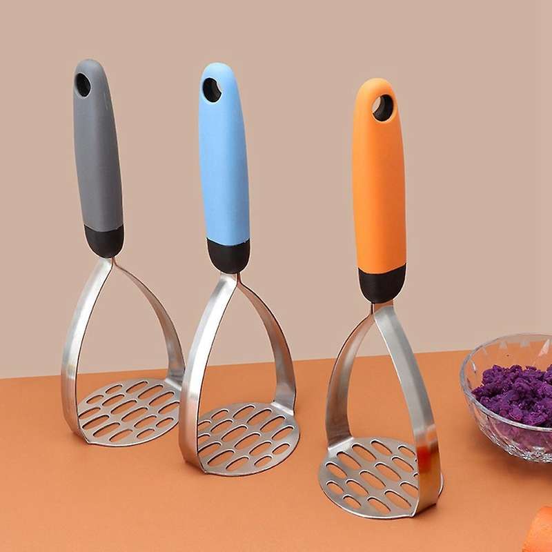 Stainless Steel Potato Masher, with Non-slip Handle for Vegetable(a)