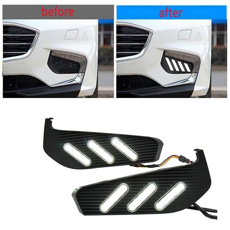 2pcs Driving Running Lamp Front Fog Light Car Led Lamp