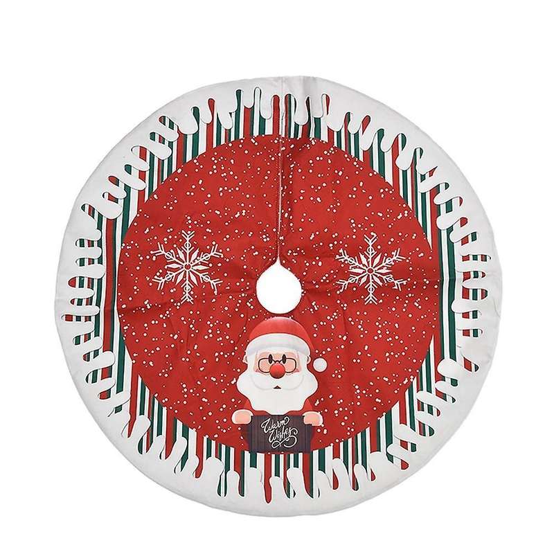 Christmas Tree Skirt, Xmas Print Tree Skirt for Christmas,santa Claus