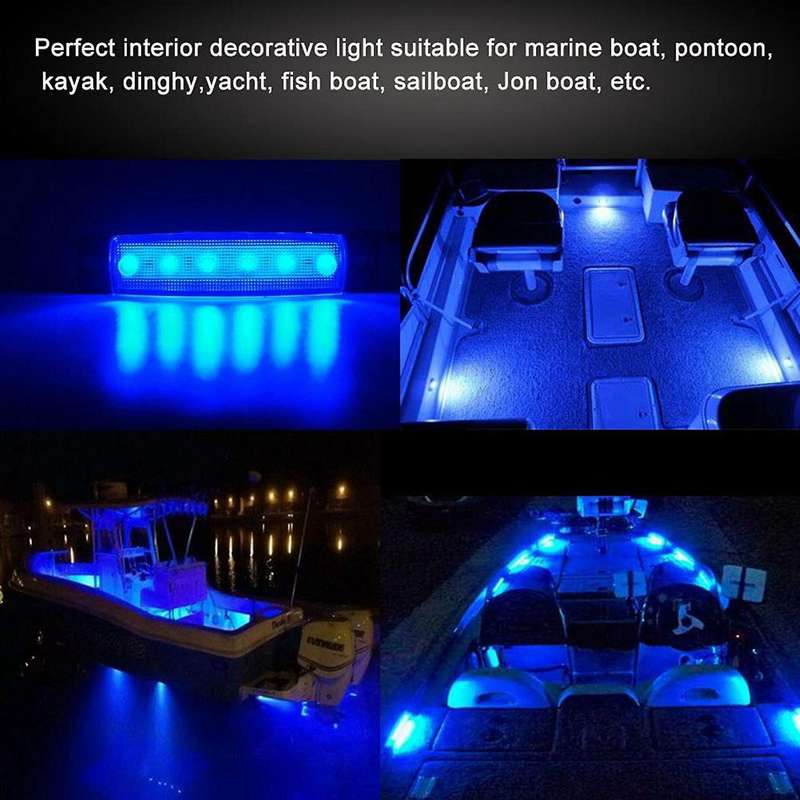 6pcs Led Boat Interior Lights Marine Boat Lights Navigation Lighting