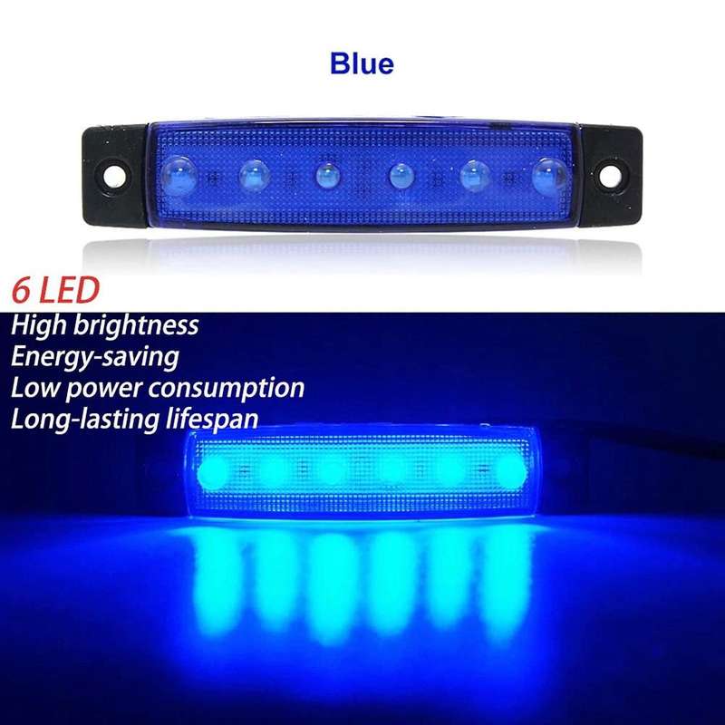 6pcs Led Boat Interior Lights Marine Boat Lights Navigation Lighting