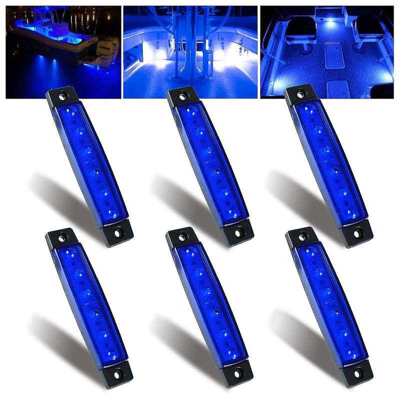 6pcs Led Boat Interior Lights Marine Boat Lights Navigation Lighting