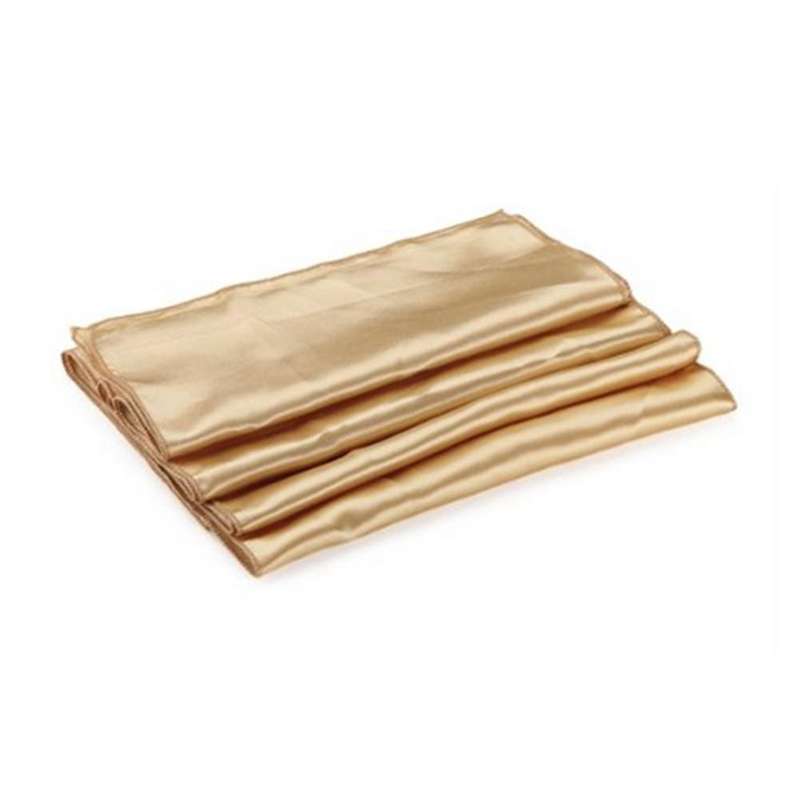 Runner Table Cloth Centre In Satin Gold 30 X 275 Cm