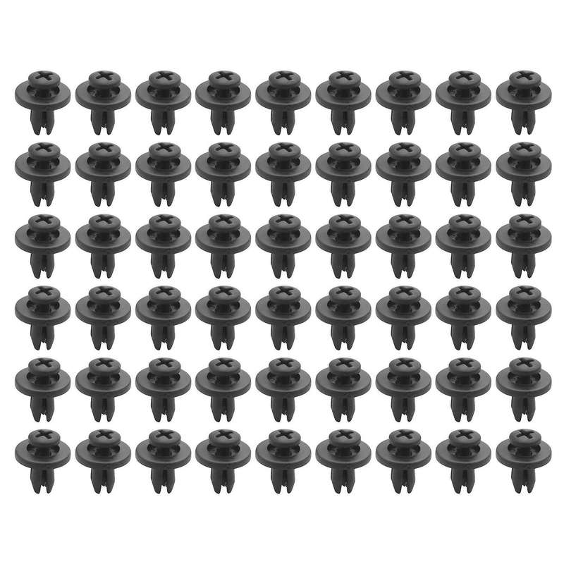 300pcs 6mm Plastic Push Type Rivet Bumper Pin Clips