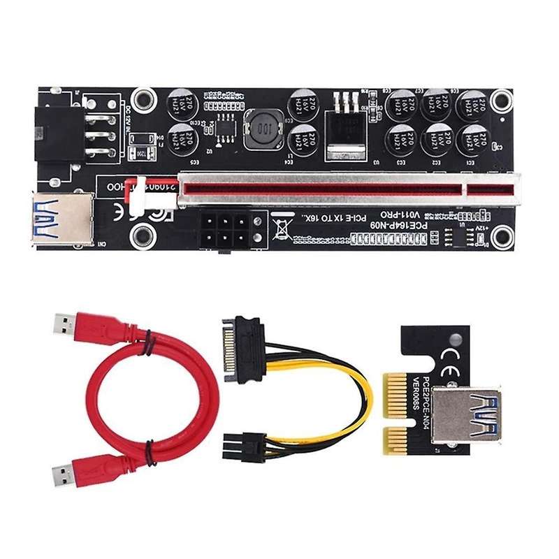 Pcie 011 V011 Pro Pci E Express Pci-e 16x Riser Video Card for Mining