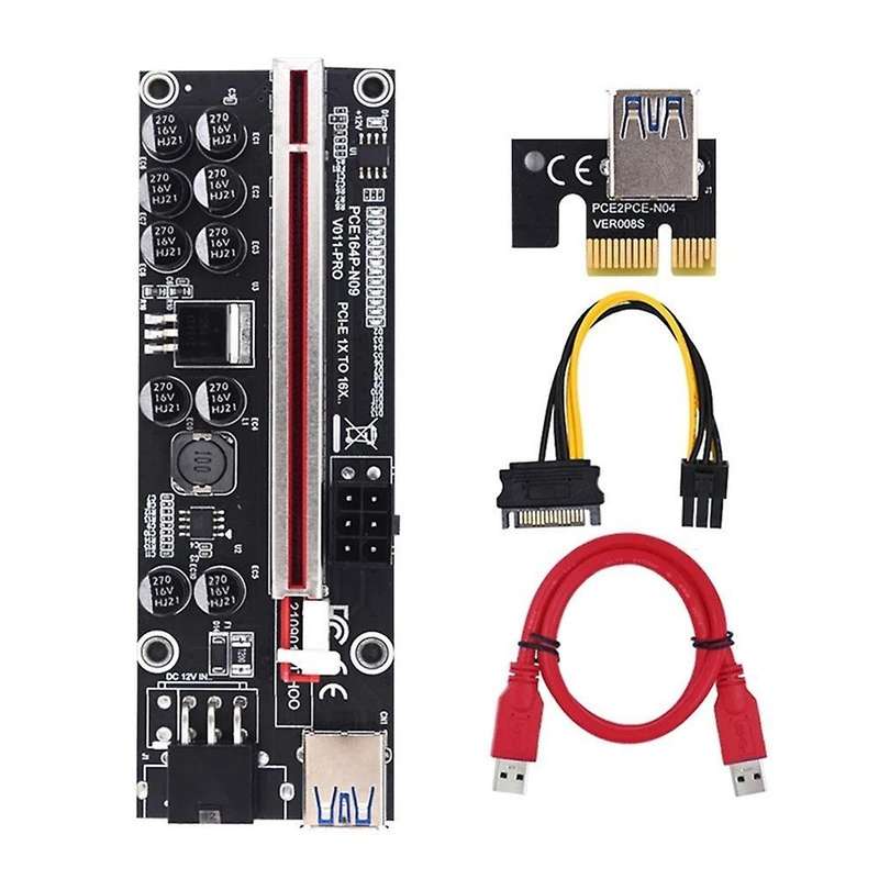 Pcie 011 V011 Pro Pci E Express Pci-e 16x Riser Video Card for Mining