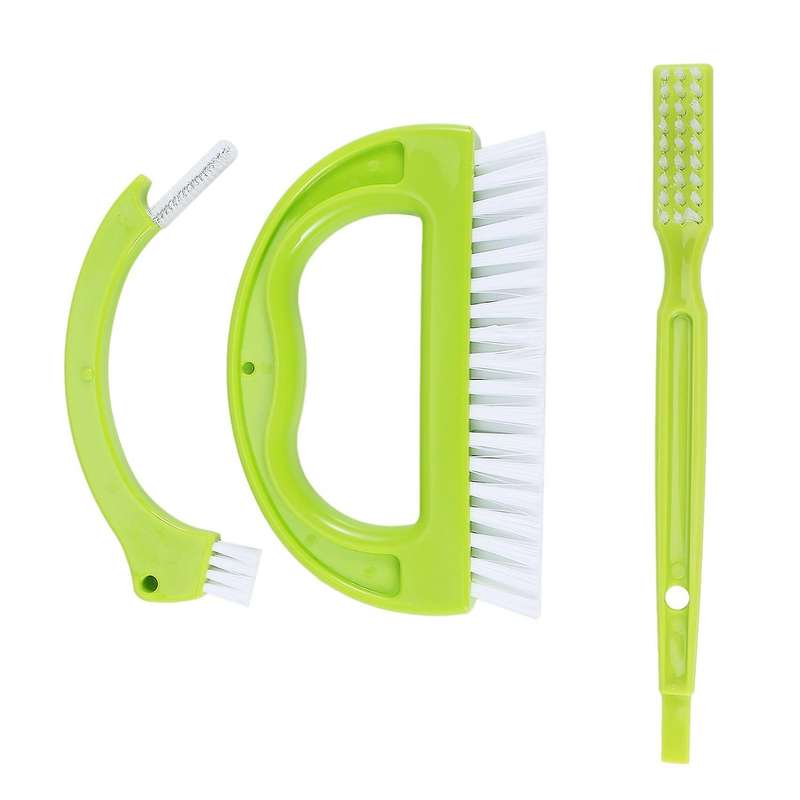 Grout Brush,(3 In 1)cleaner Brush,tile Joint Scrub Brush with Handle