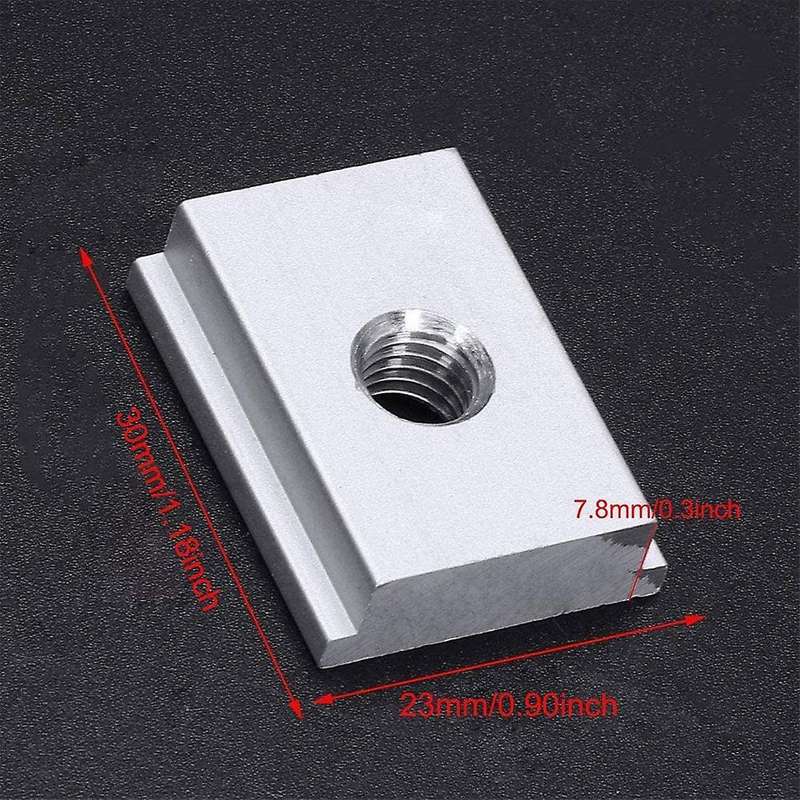 6pcs M8 T-track Slider Aluminum Alloy for Profile Woodworking Tool