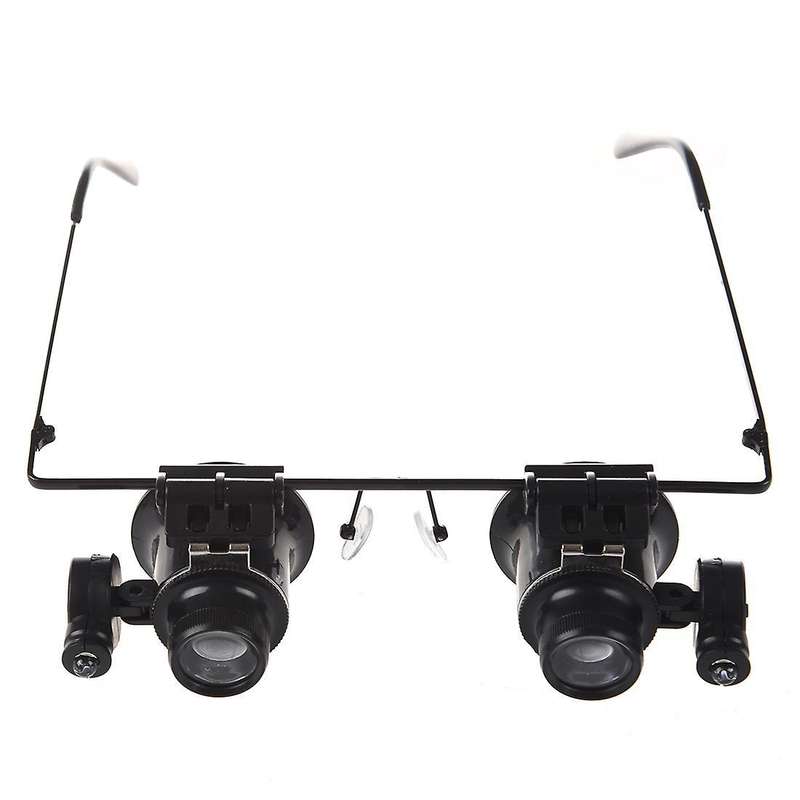 Watch Repair Magnifier Loupe 20x Glasses with Led Light