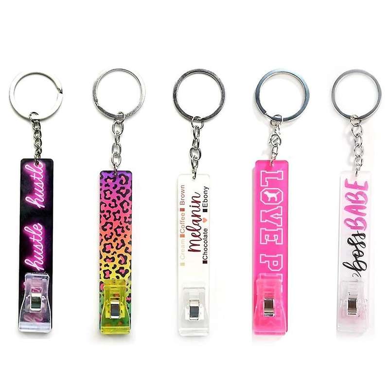 Atm Card Extractor Acrylic for Long Nail Card Extractor Keychain