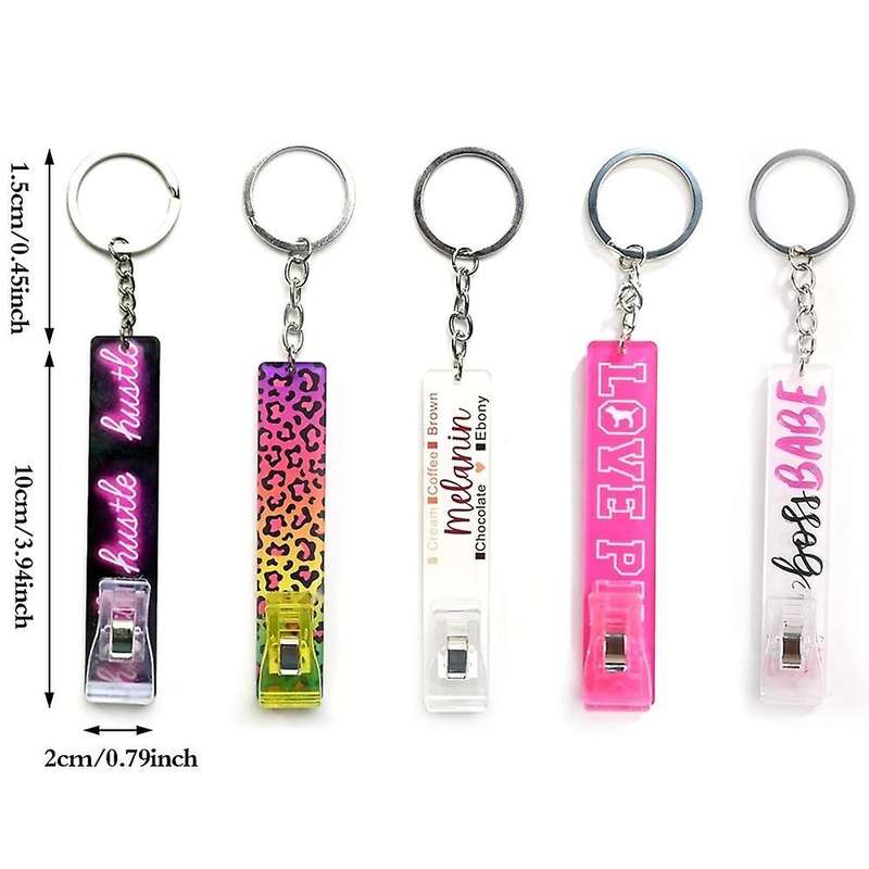 Atm Card Extractor Acrylic for Long Nail Card Extractor Keychain