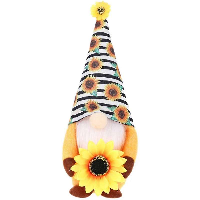 Striped Gnome Plush Doll World Bee Day Decorations Sunflower, A