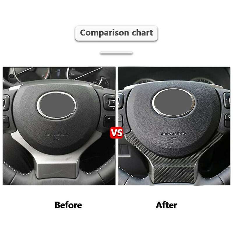 Steering Wheel Panel Carbon Fiber for Lexus Is250 Is300 Is350 14-18