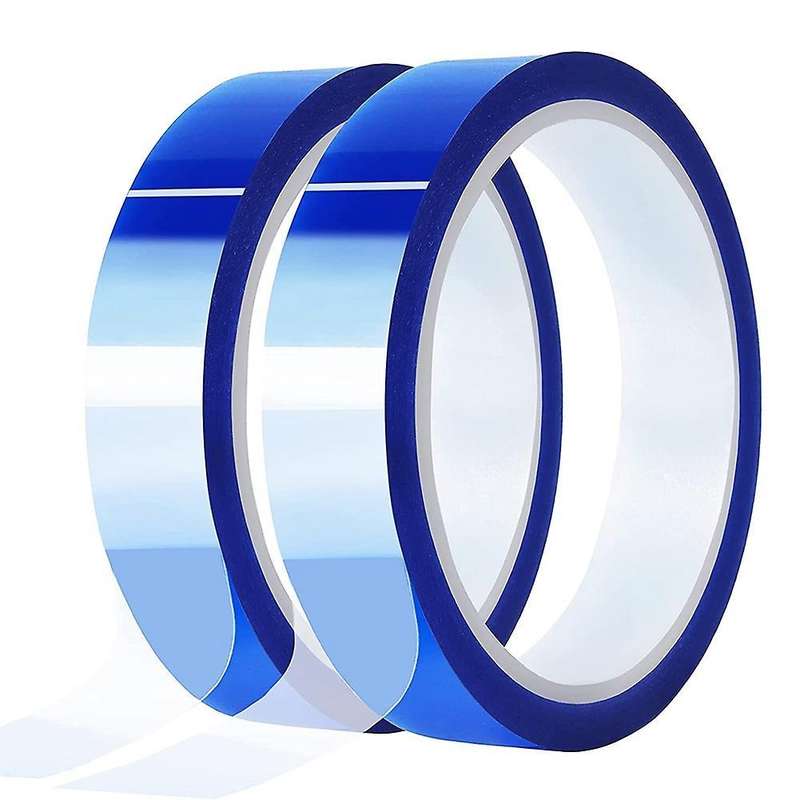2 Rolls 20mmx33m(108ft) Blue Heat Tape Heat Resistant for Vinyl