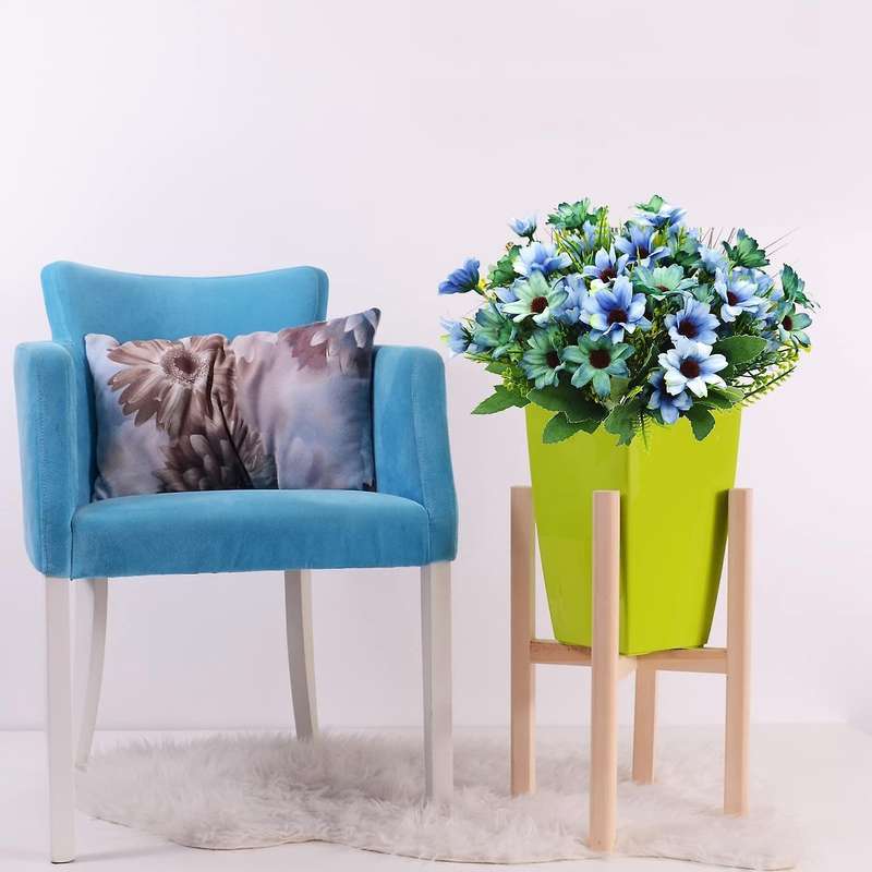 Artificial Wildflowers Fake Daisy Silk Faux Flowers Blue