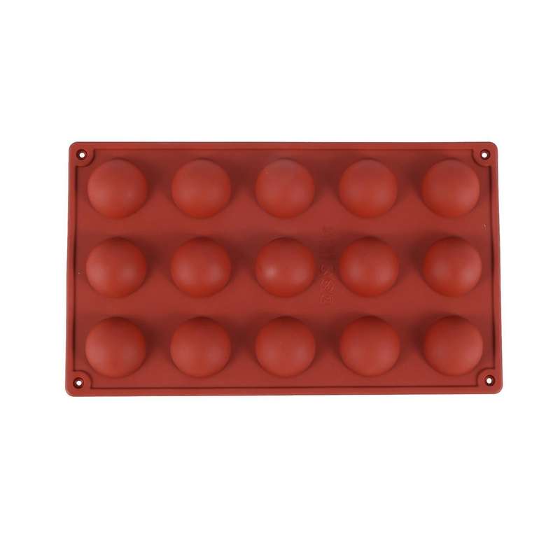 15 Demi-spheres Moule En Silicone,antiderapant,gateau De Cuisson