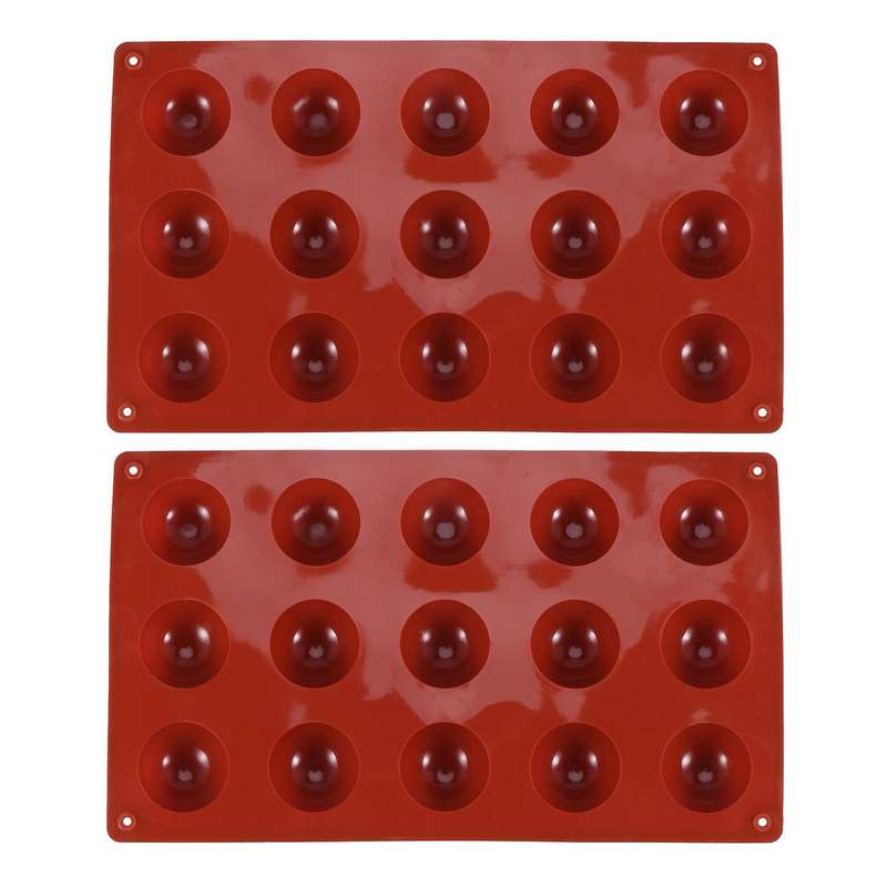 15 Demi-spheres Moule En Silicone,antiderapant,gateau De Cuisson