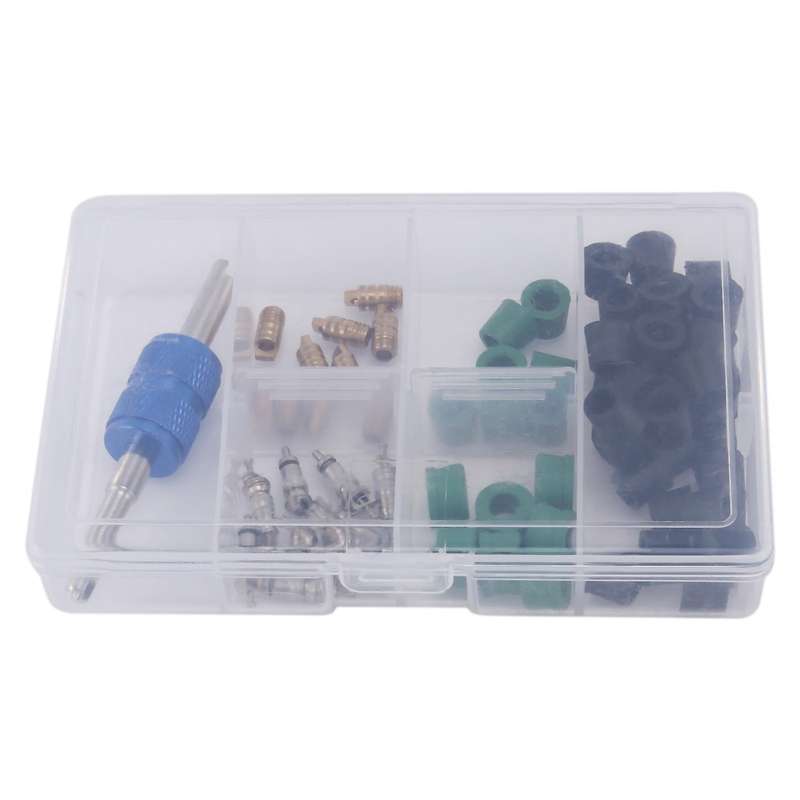 71pcs A/c Valve Core R12 / R134a Ac Master Valve Core Repair Kit