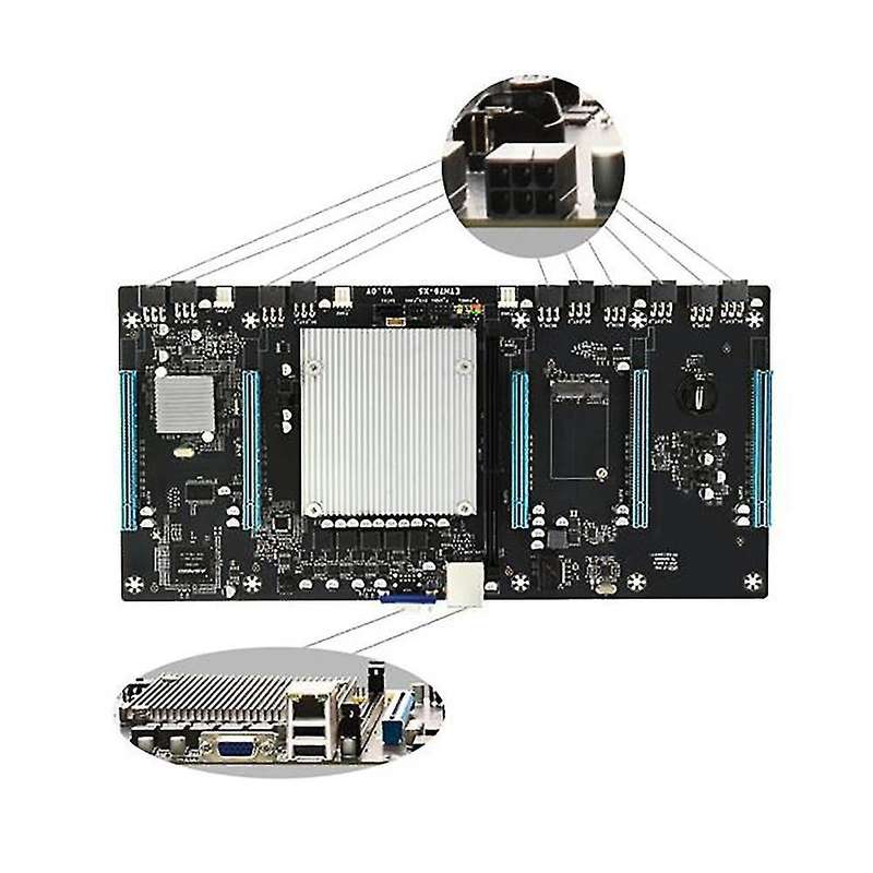 Motherboard with E5 2620 Cpu+128g Ssd+virtual Display+power Cable