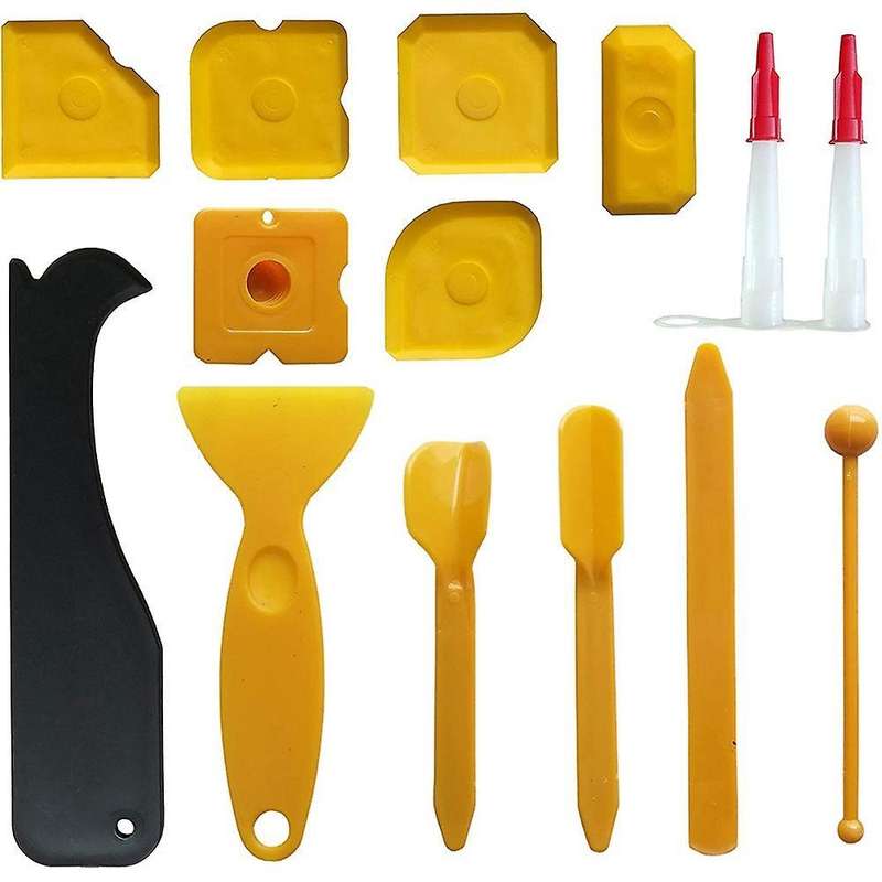 Silicone Sealant Smoothing Tools Caulk Finishing for Bathroom, 14 Pcs