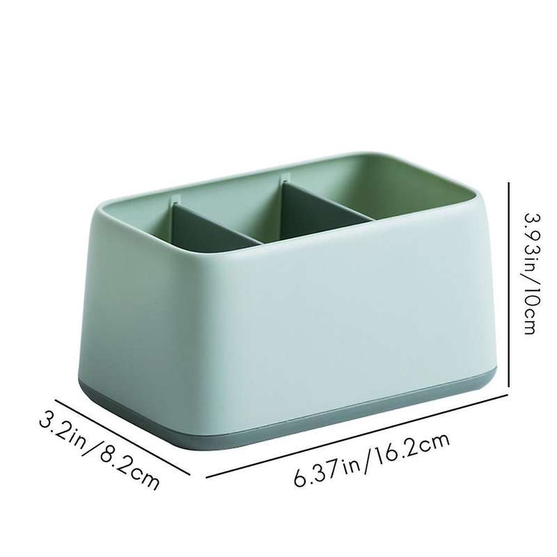 Desktop Remote Control Storage Box for Home Class 3 Storage Box-green