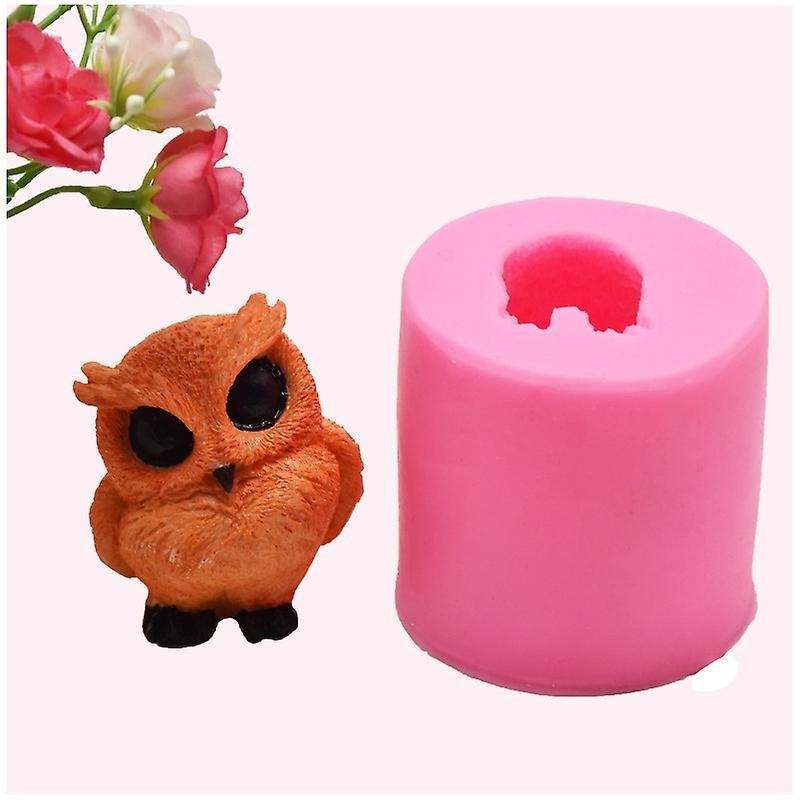Owl Resin Silicone Mold 3d Candle Moulds - Owl Fondant Mould