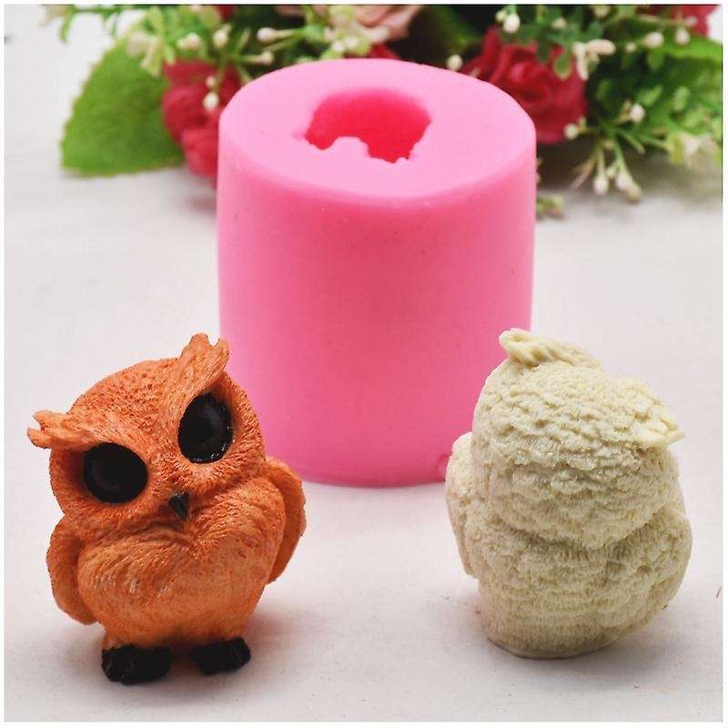 Owl Resin Silicone Mold 3d Candle Moulds - Owl Fondant Mould