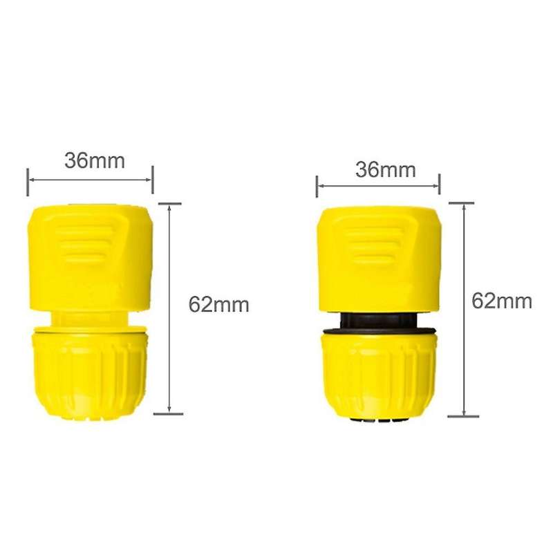 2-pc Set Yellow 4 /5 Points Universal Water Pipe Cut-off Joint Set