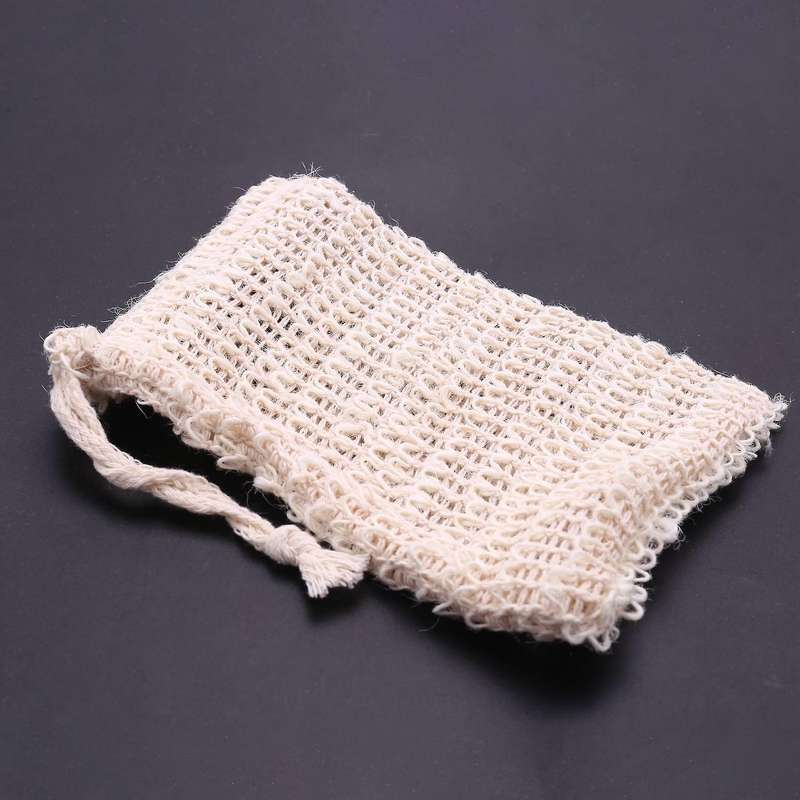 15 Packs Of Soap to Exfoliate Natural Flax Soap Bag