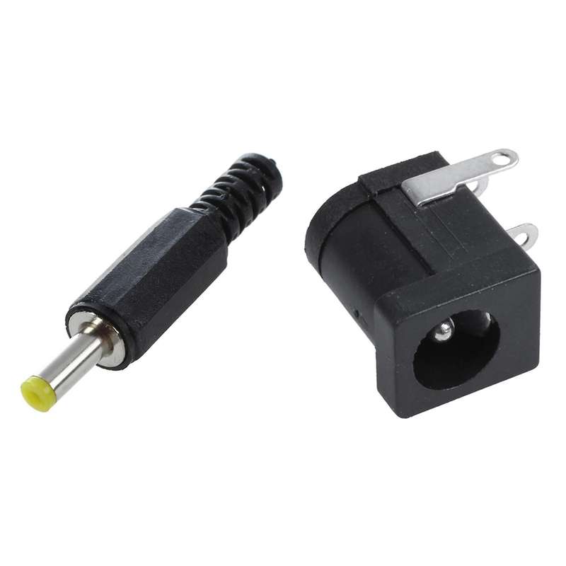 6pcs Plastic Cable Guard 4.0 X 1.7mm Male Dc Power Plugs Connectors