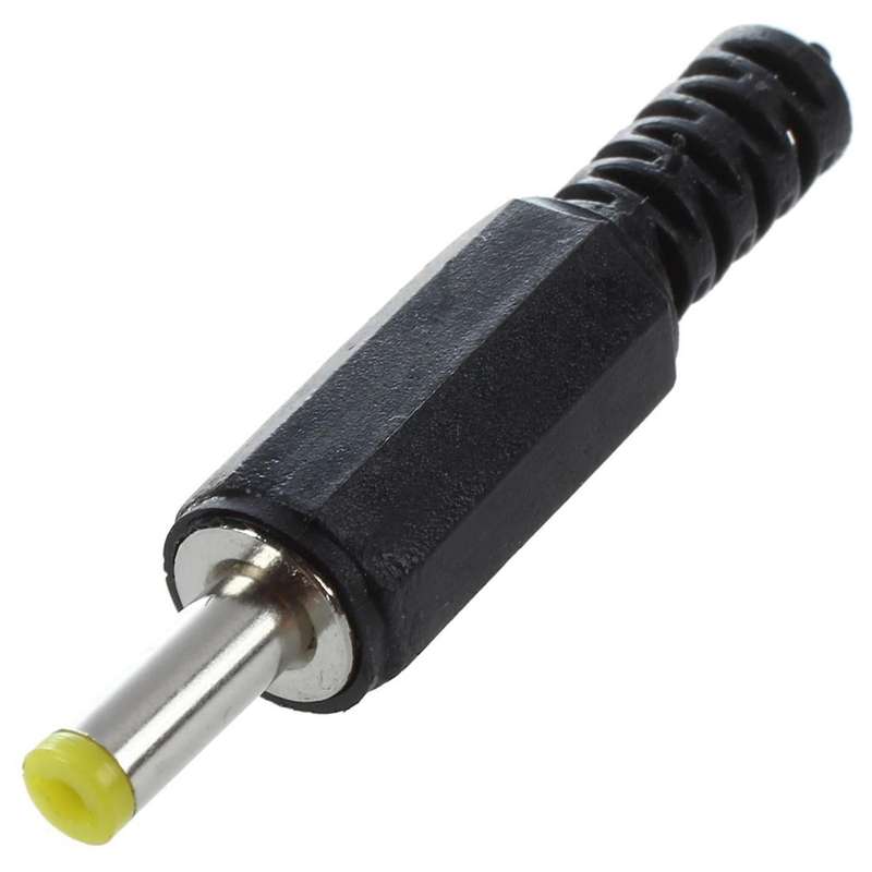 6pcs Plastic Cable Guard 4.0 X 1.7mm Male Dc Power Plugs Connectors