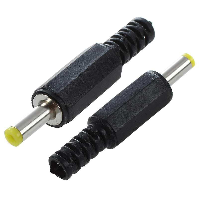 6pcs Plastic Cable Guard 4.0 X 1.7mm Male Dc Power Plugs Connectors