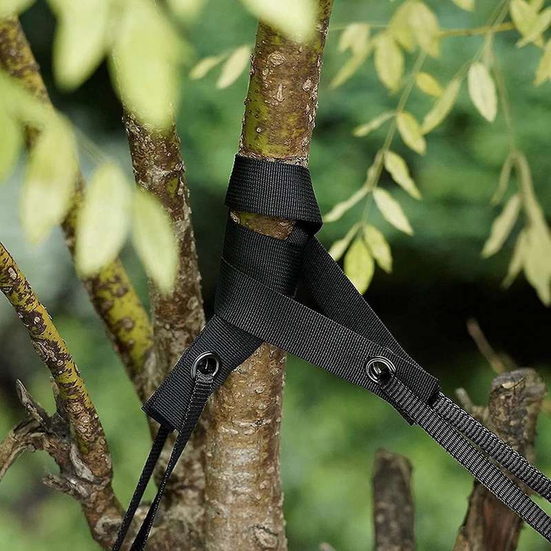 9 Pieces Of 17.7-inch Tree Straps with Buttonholes for Tightening