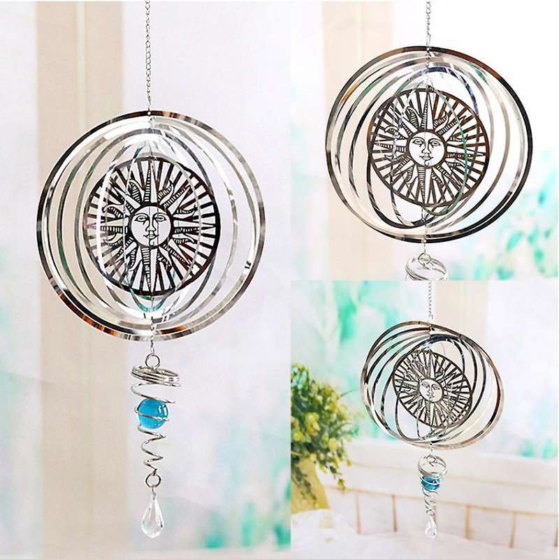 Stainless Steel Indoor and Outdoor Decoration Wind Chimes (sunflower)