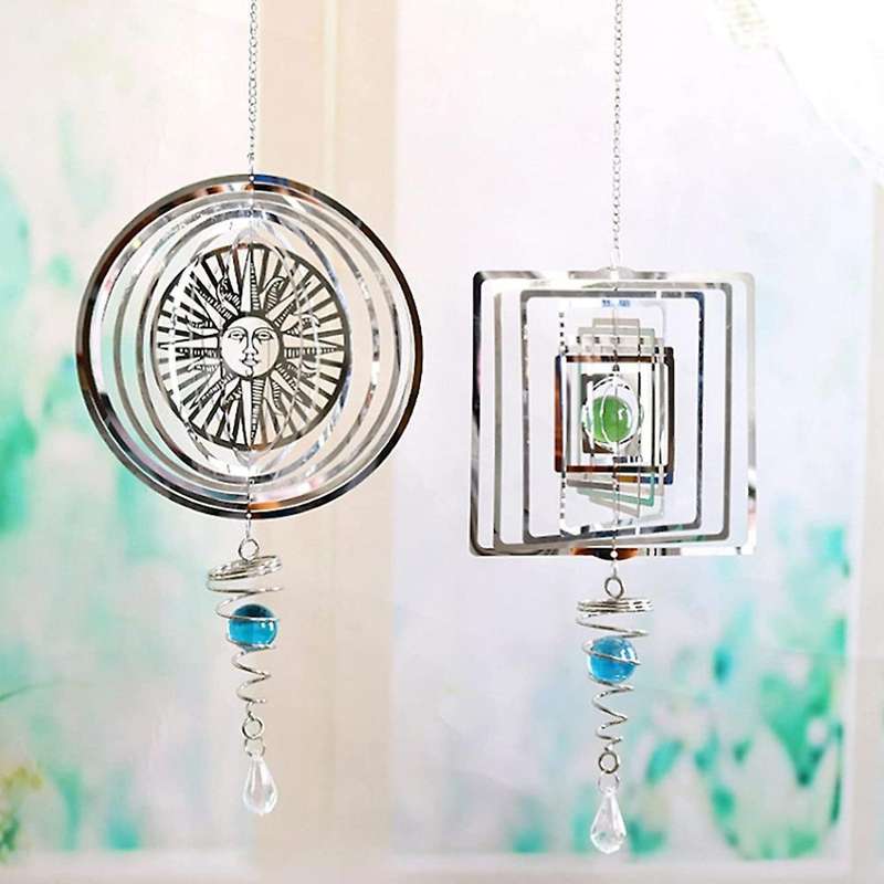 Stainless Steel Indoor and Outdoor Decoration Wind Chimes (sunflower)