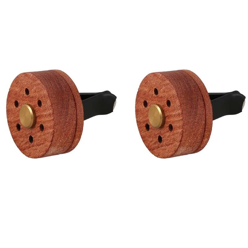 2x Essential Oil Diffuser for Car, Wooden Aromatherapy Air Freshener