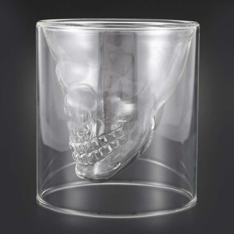 Crystal Skull Pirate Shot Glass Drink Cocktail Beer Cup 250ml