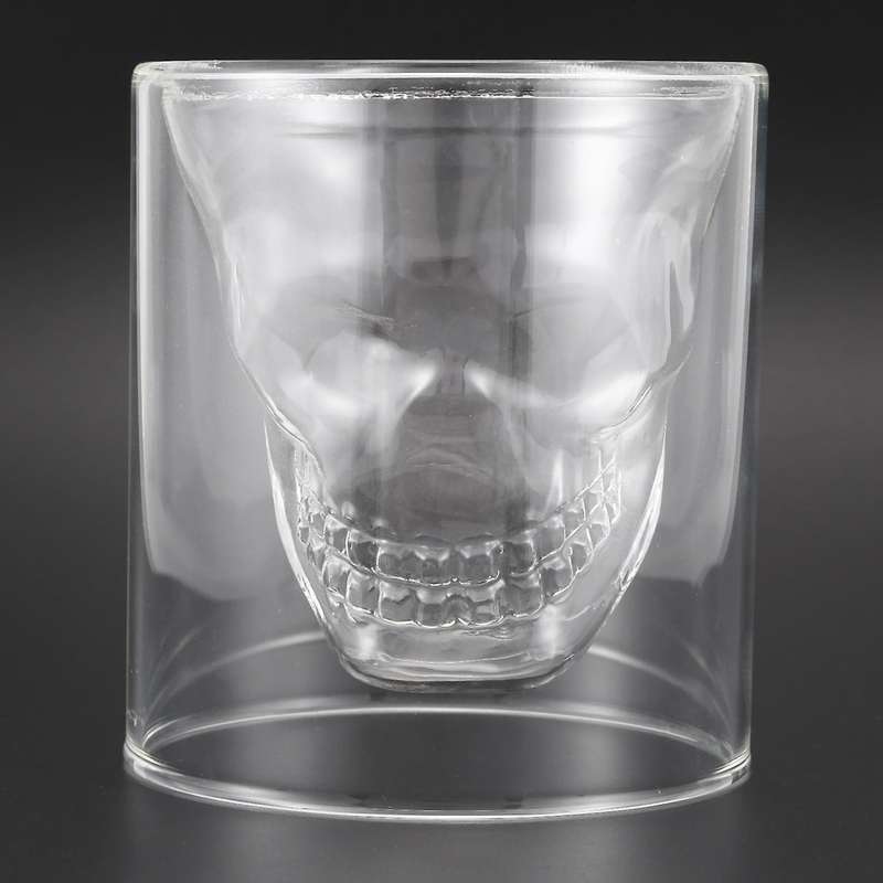 Crystal Skull Pirate Shot Glass Drink Cocktail Beer Cup 250ml